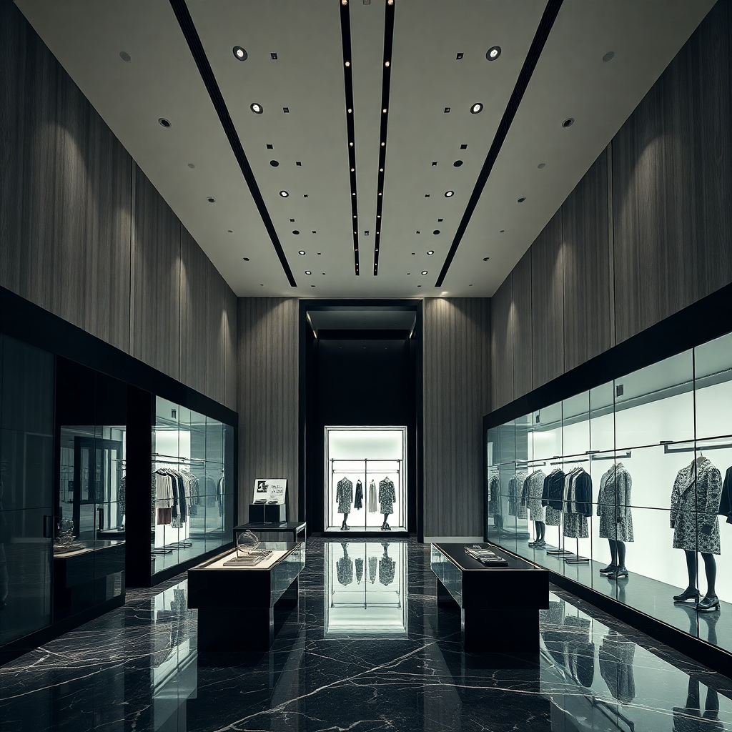A luxury store with a perfect atmosphere of background music